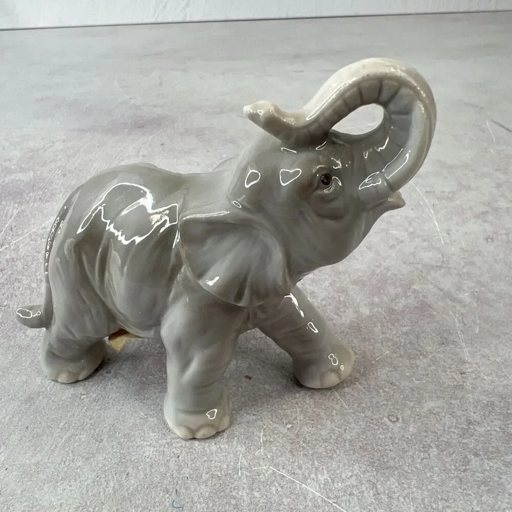 Vintage George Good‎ Miniature Porcelain Elephant Figurine